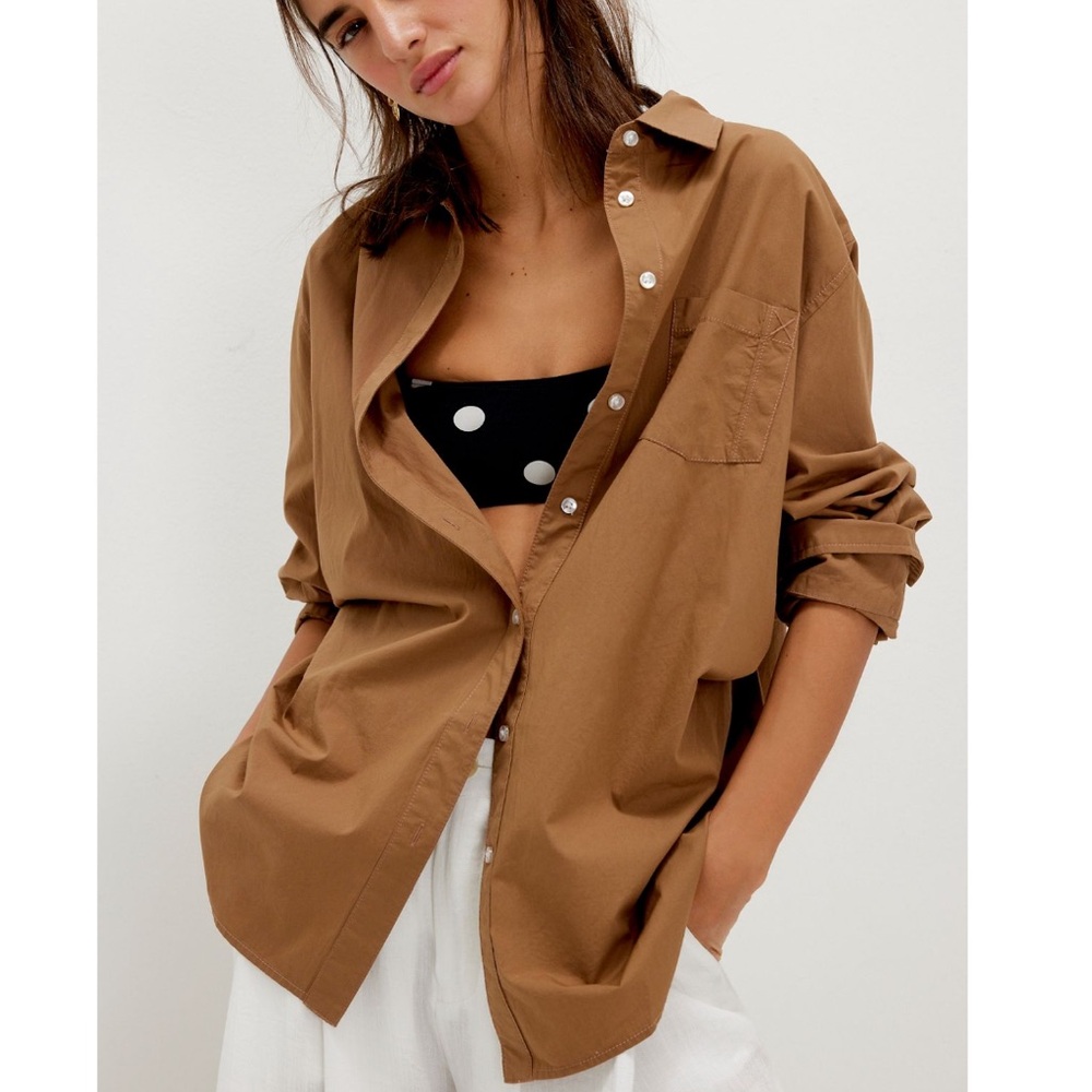 Free People sabine articulated shirt
